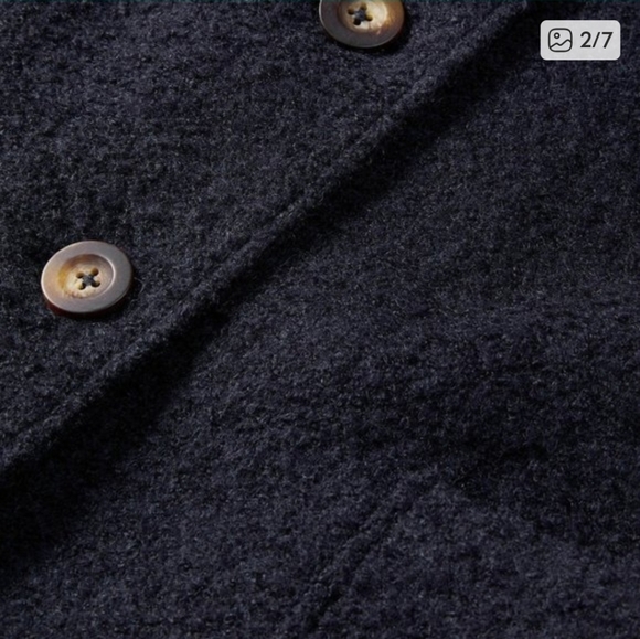 Boden Bell Teddy Wool Blend Fully Lined Coat Navy Blue Womens Size 10R - Picture 2 of 14